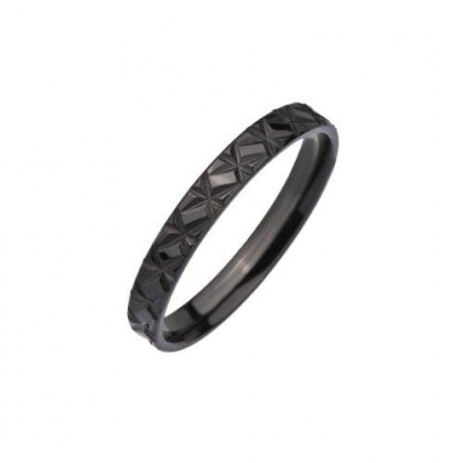 Stainless Steel Ring black PVD *Fix you*
