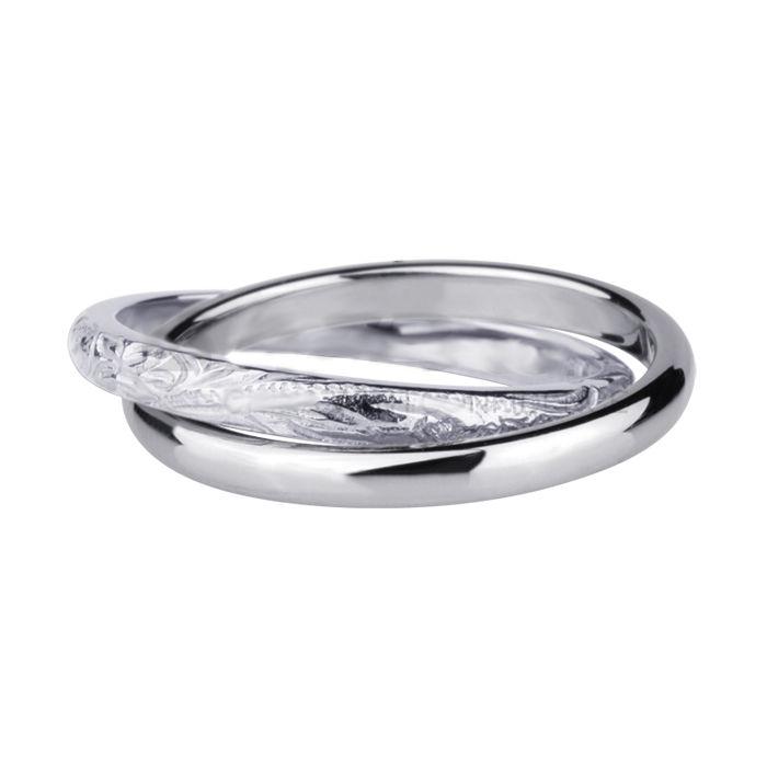Stainless Steel double Ring *Double Feeling*