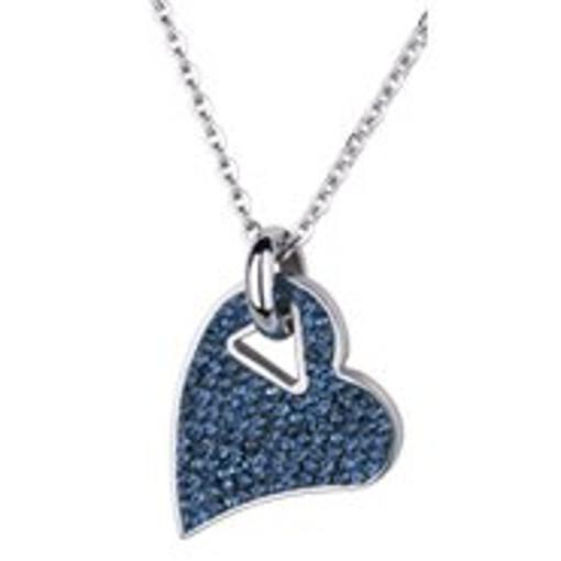 Stainless Steel Pendant with blue Swarowski Elements *Nocturne*