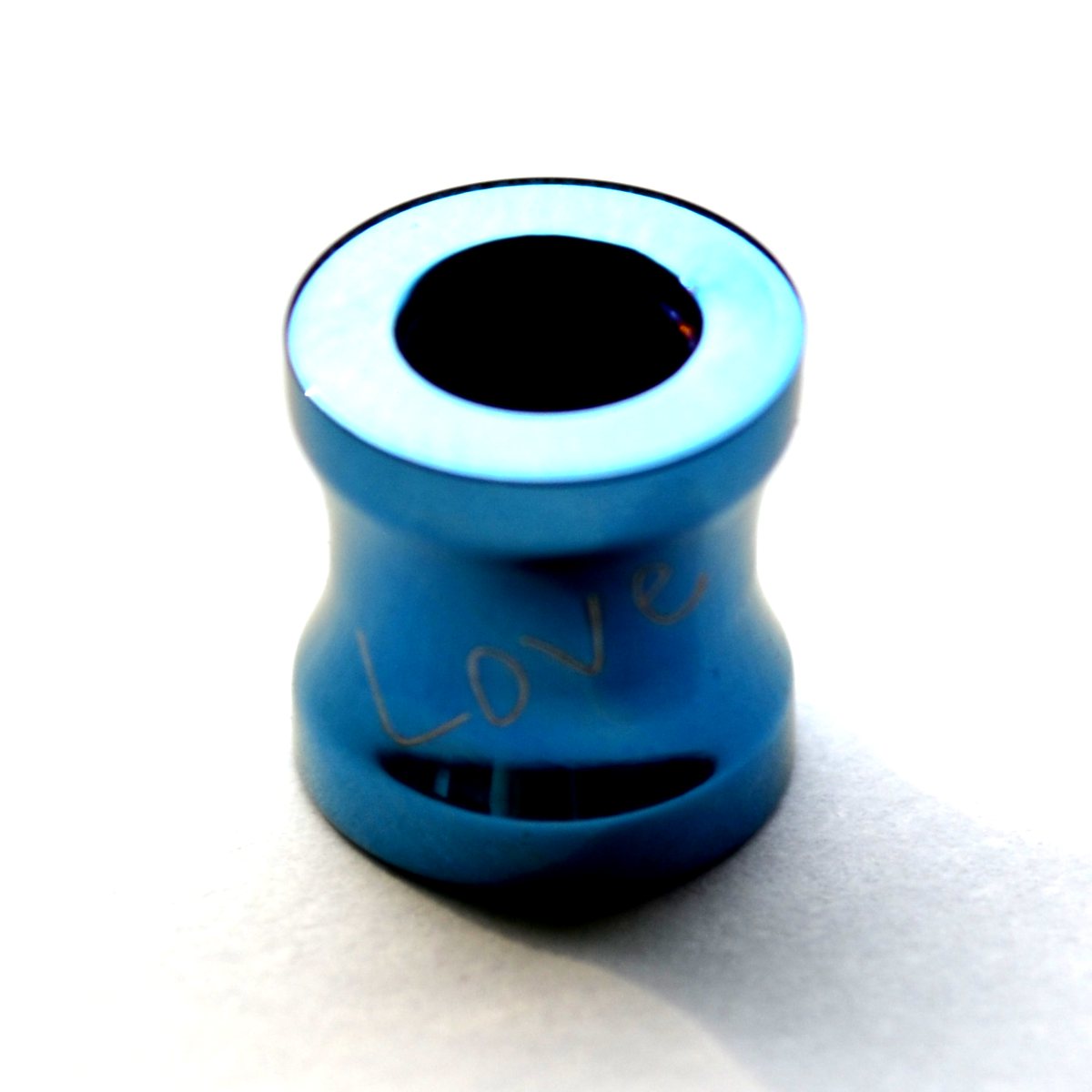 Stainless Steel Pendant blue *LOVE* 8*8*2 mm