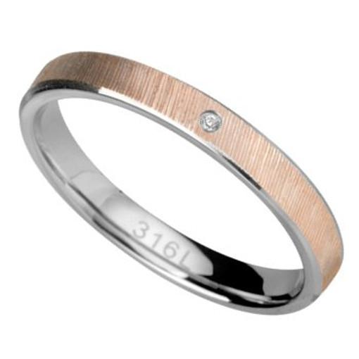Stainless Steel Ring rosegold color *Armonia*