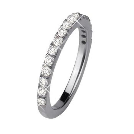 Stainless Steel Ring with Swarovski Elements *Romantique*