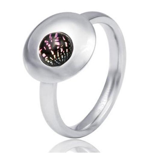 Stainless Steel Ring eith resin *Notte di sogni*