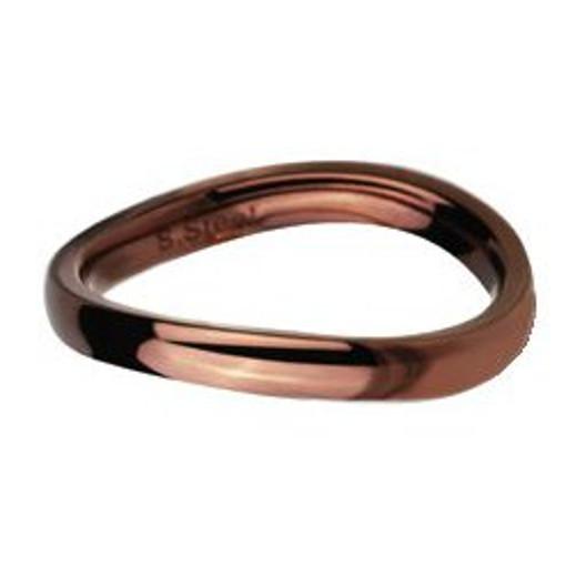 Stainless Steel Ring coffee color *Colours of Desert*