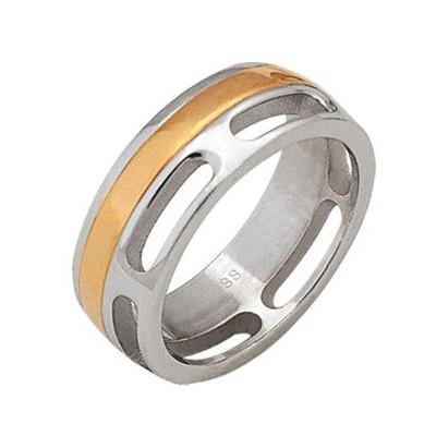 Stainless Steel Ring (cod.RSCL23 GOLD)