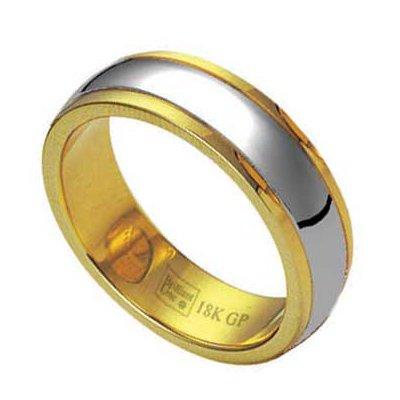 Stainless Steel Ring gold 18k (cod.RSGL10)