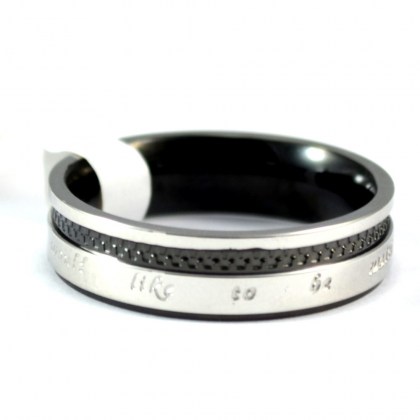Stainless Steel Ring black *Until Always*
