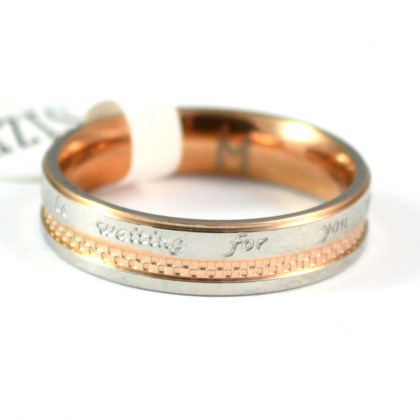 Stainless Steel Ring rosegold *Until Always*