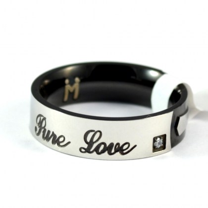 Stainless Steel Ring *Pure Love*