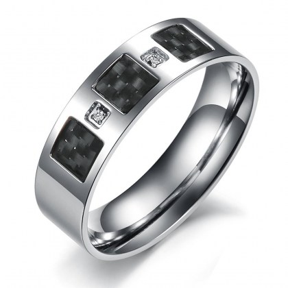 Stainless Steel Ring *La Vie Est Là*