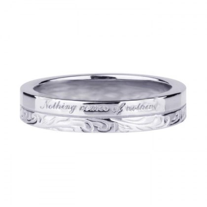 Stainless Steel Ring *Nothing comes of nothing*