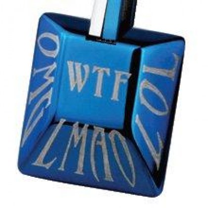 Stainless Steel Pendant blue PVD *WTF*