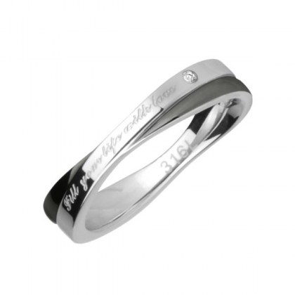 Stainless Steel Ring *FILL YOUR LIFE WITH LOVE*