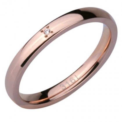 Stainless Steel Ring rose gold *MOMENTI*