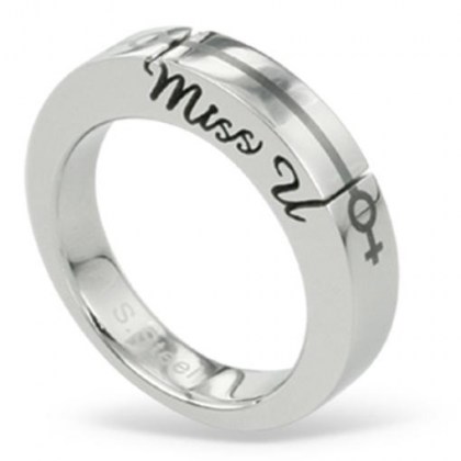 Stainless Steel Ring *MISS YOU*